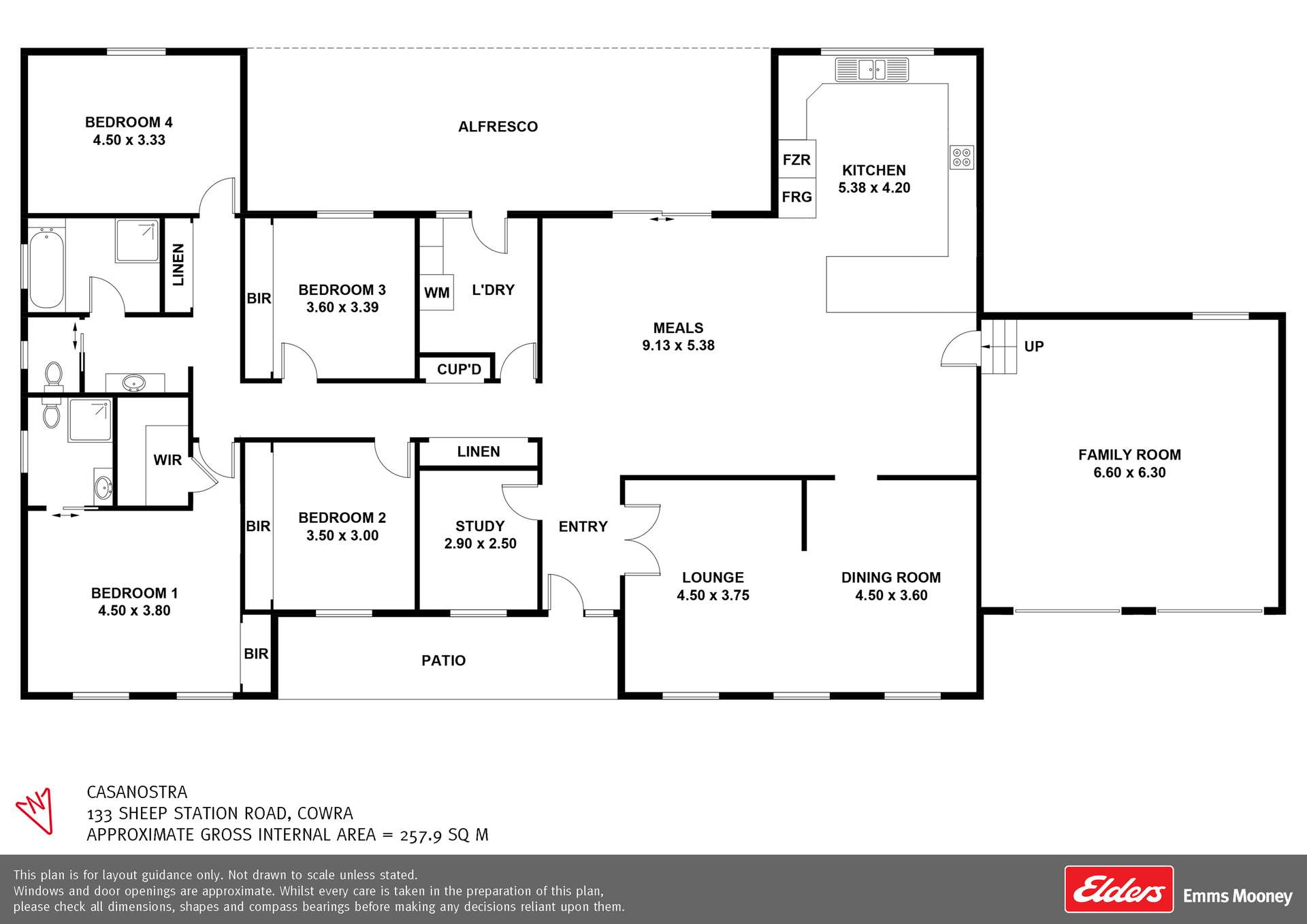 133 Sheep Station Road, Cowra For Sale by Farmbuy.com - floorplan 1