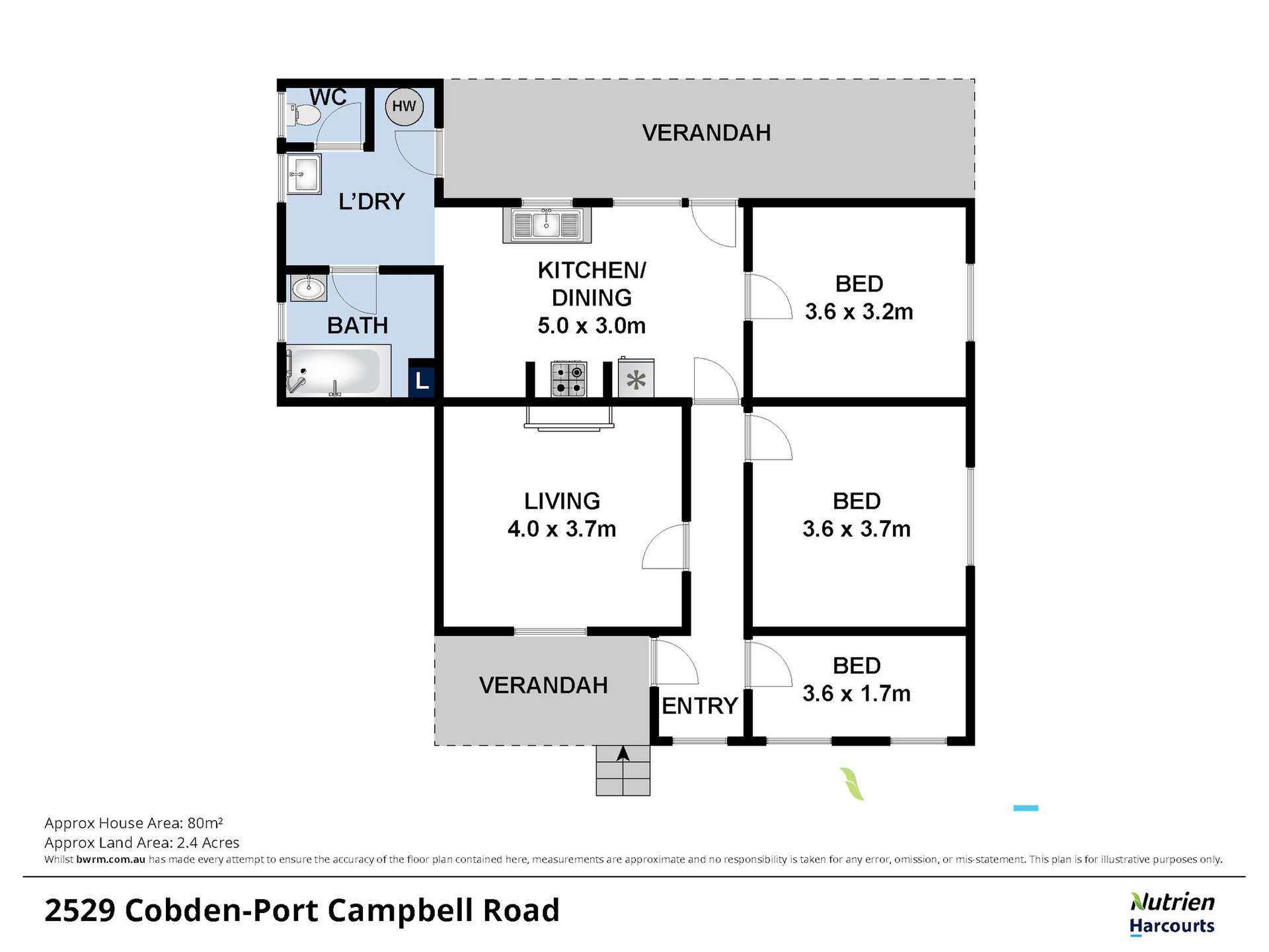 2529 Cobden - Port Campbell Road, Port Campbell For Sale by Farmbuy.com - floorplan 1