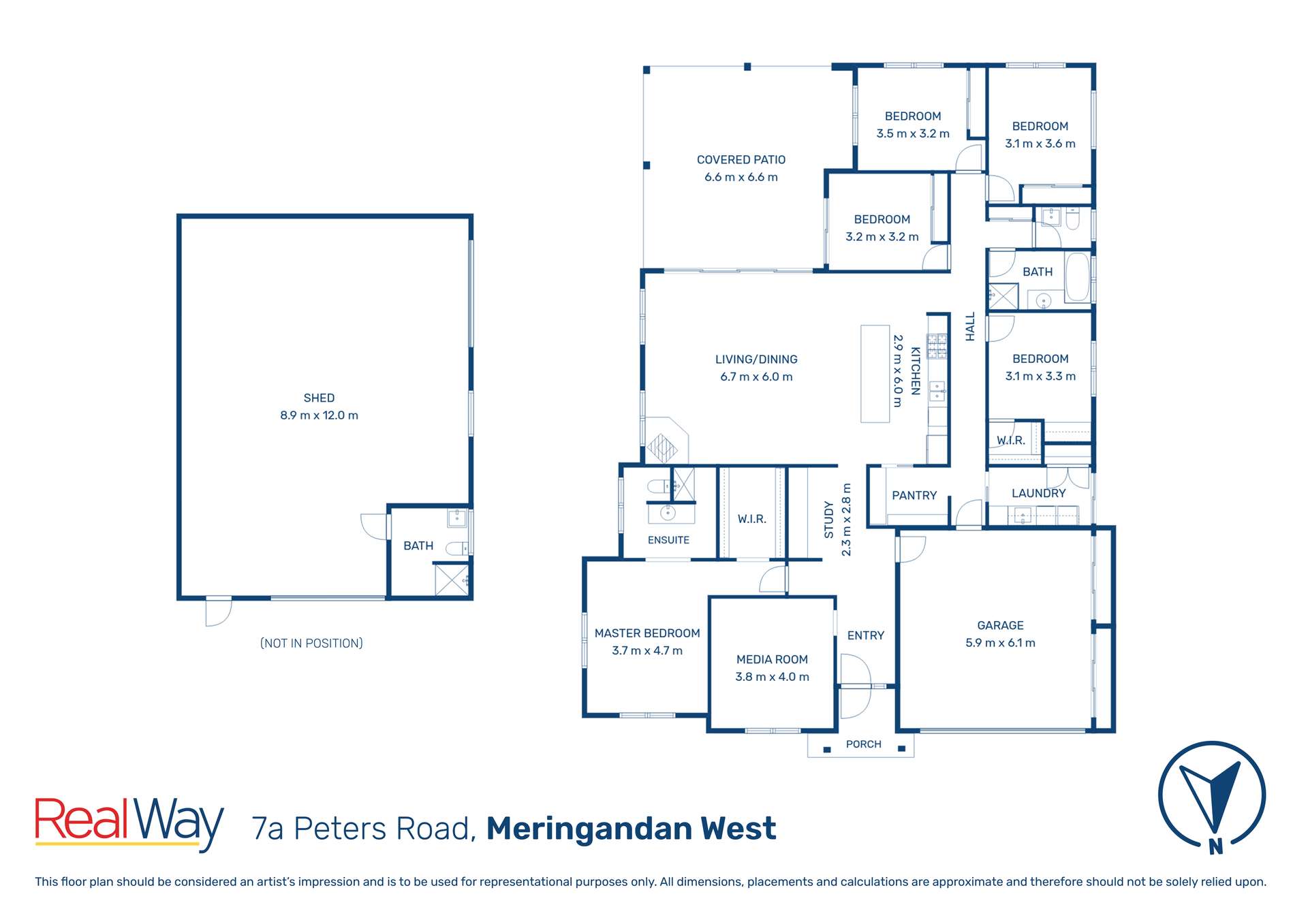 7A Peters Road, Meringandan West For Sale by Farmbuy.com - floorplan 1