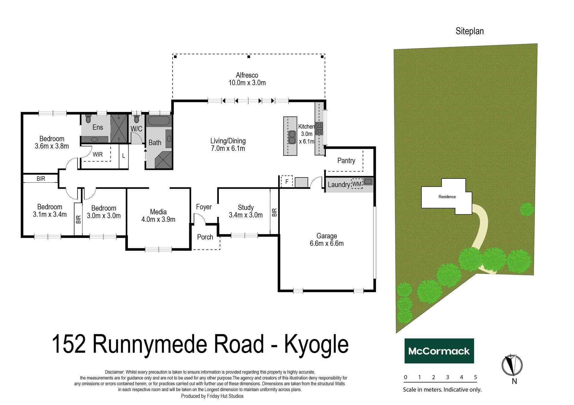 152 Runnymede Road, Kyogle For Sale by Farmbuy.com - floorplan 1