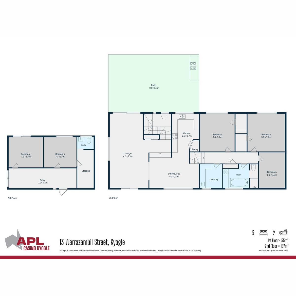 13 Warrazambil Street, Kyogle For Sale by Farmbuy.com - floorplan 1
