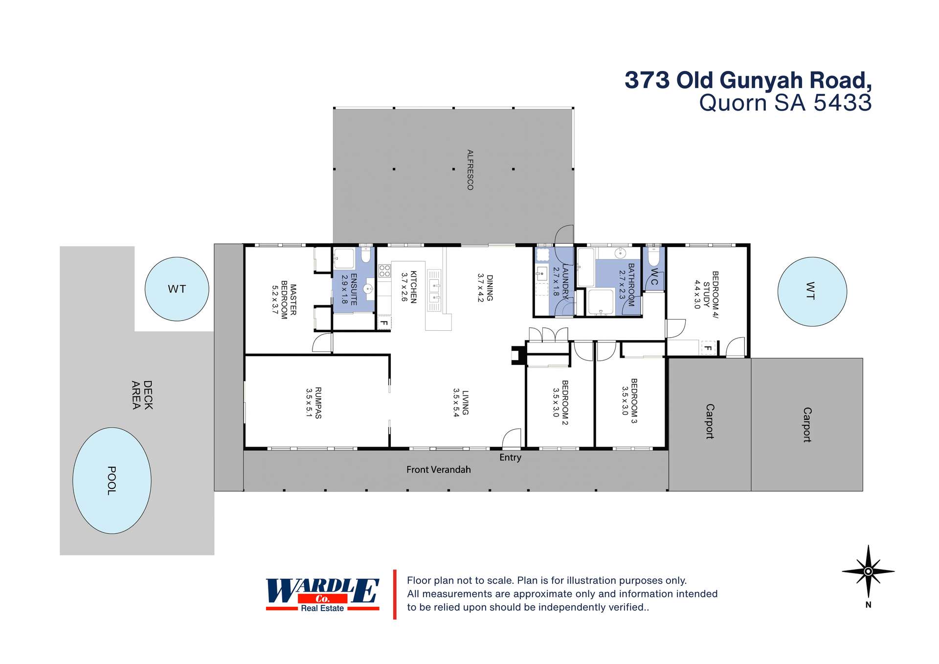 373 Old Gunyah Road, Quorn For Sale by Farmbuy.com - floorplan 1