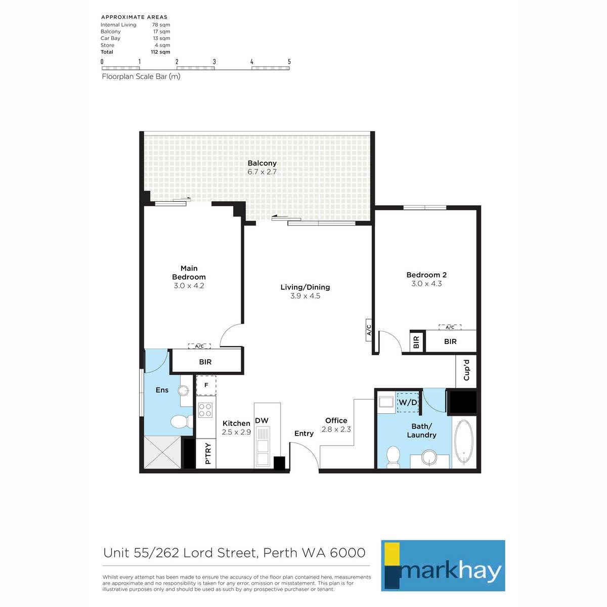 55/262 Lord Street, Perth For Sale by Farmbuy.com - floorplan 1