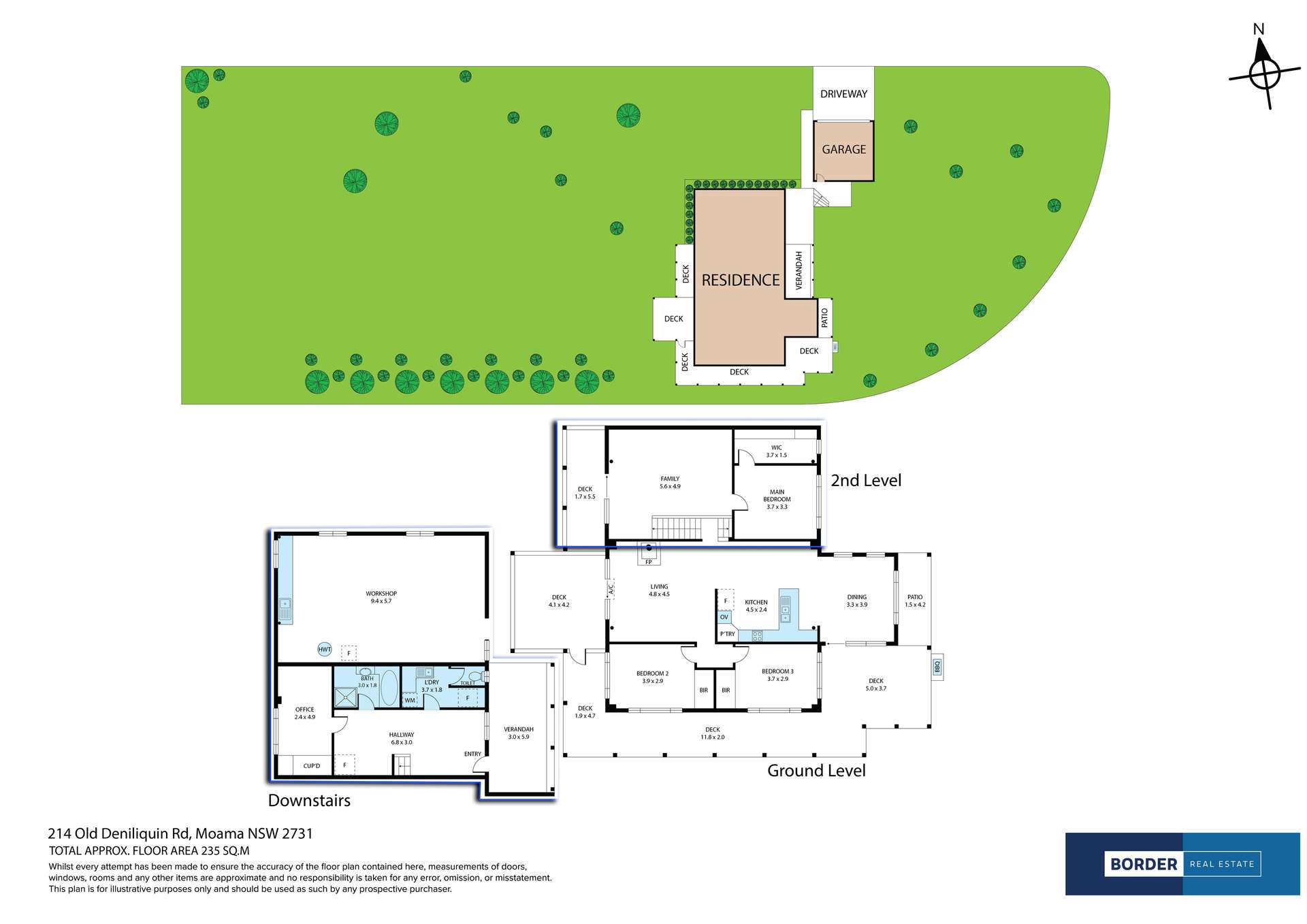 214 Old Deniliquin Road, Moama For Sale by Farmbuy.com - floorplan 1