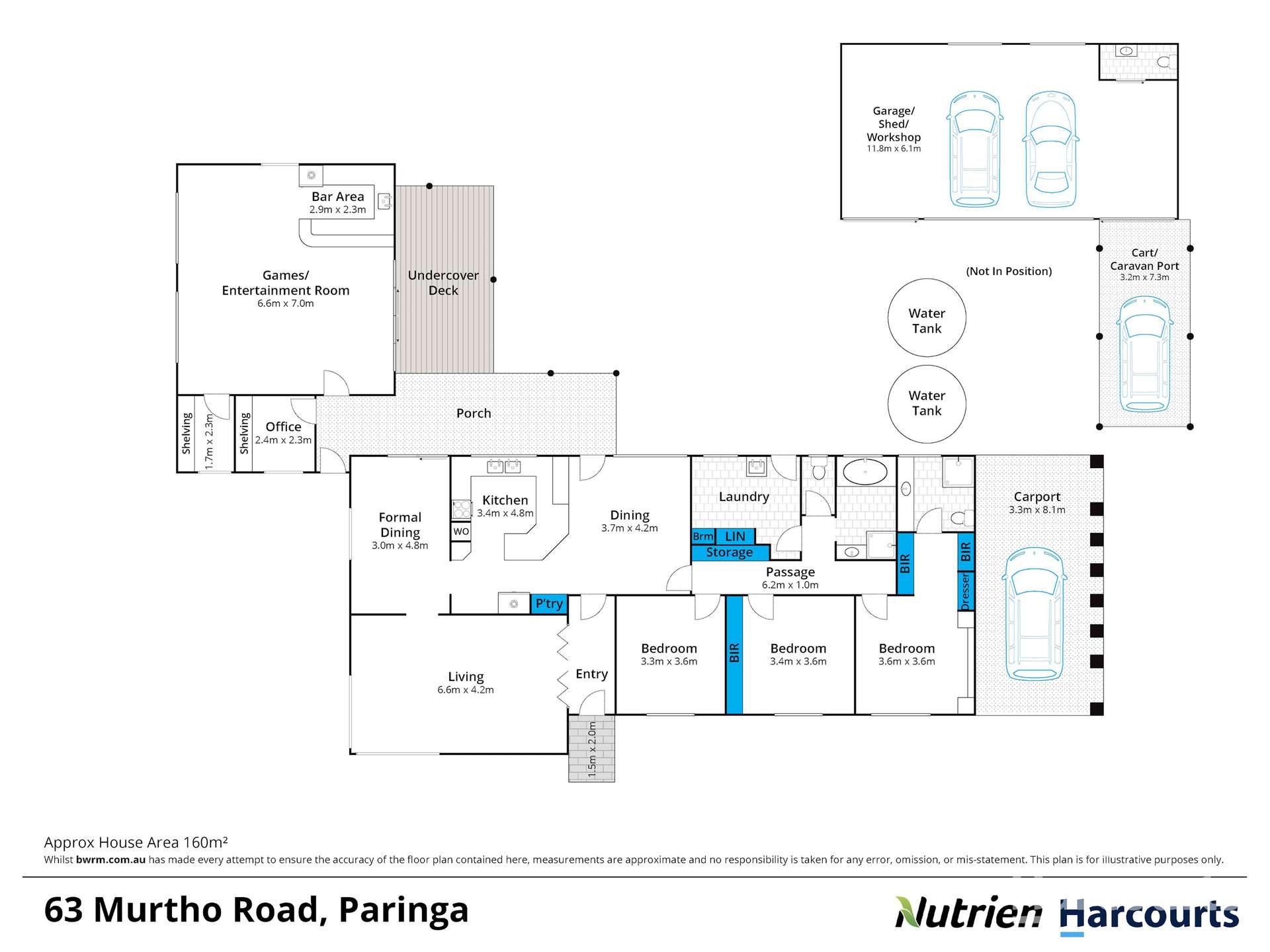 63 Murtho Road, Paringa For Sale by Farmbuy.com - floorplan 1
