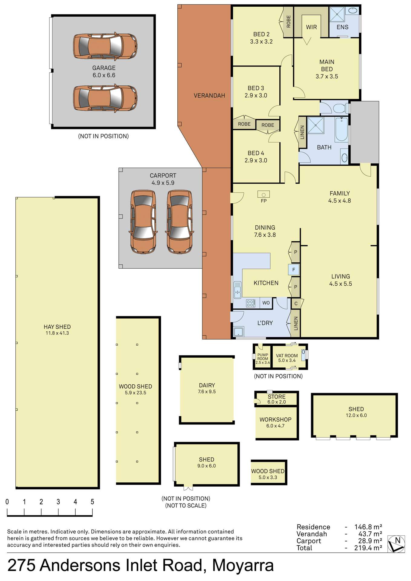 275 Anderson Inlet Road, Moyarra For Sale by Farmbuy.com - floorplan 1