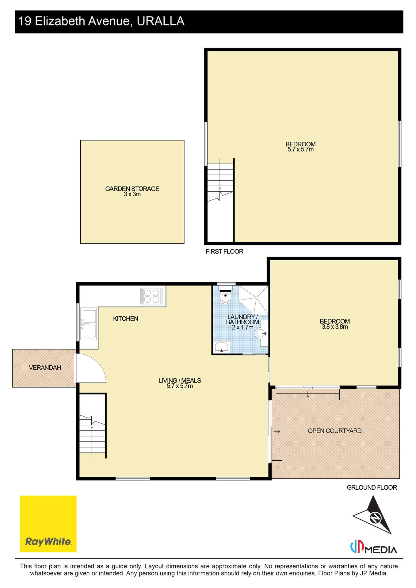 17-19 Elizabeth Avenue, Uralla For Sale by Farmbuy.com - floorplan 1