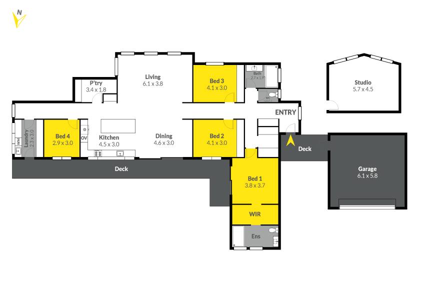 382 Wanna Wanna Road, Carwoola For Sale by Farmbuy.com - floorplan 1
