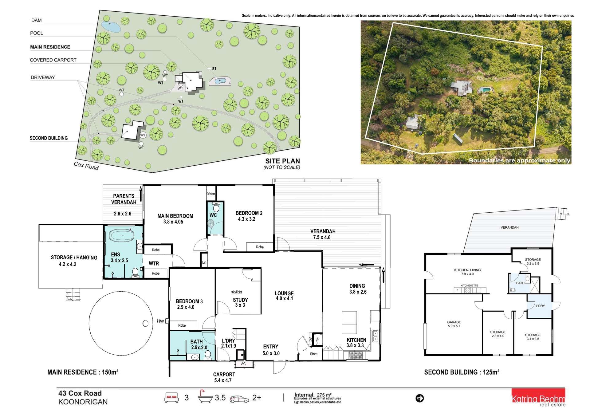 43 Cox Road, Koonorigan For Sale by Farmbuy.com - floorplan 1