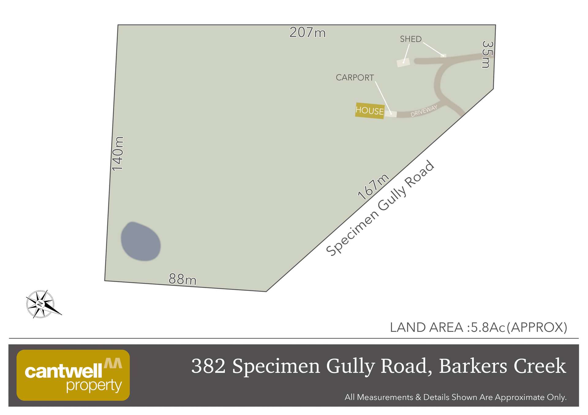 382 Specimen Gully Road, Faraday For Sale by Farmbuy.com - floorplan 2