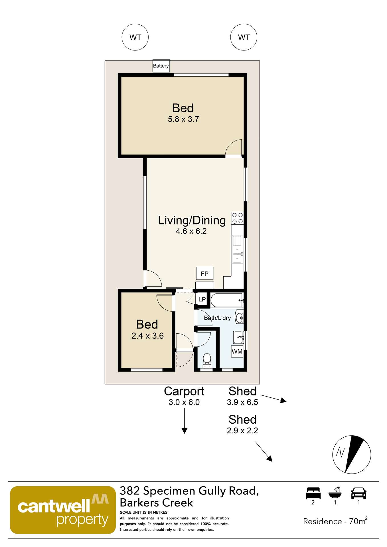 382 Specimen Gully Road, Faraday For Sale by Farmbuy.com - floorplan 1
