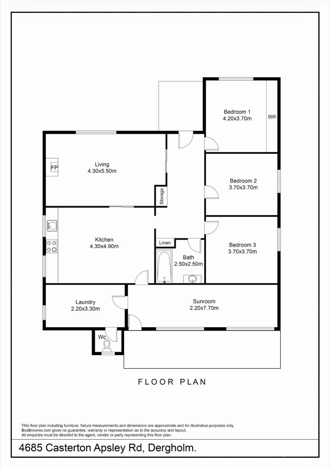 4685 Casterton - Apsley Road, Dergholm For Sale by Farmbuy.com - floorplan 1