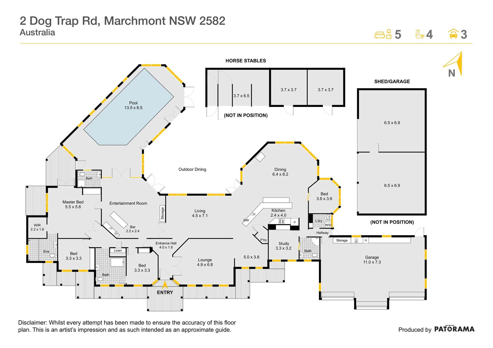 "Kikenbak", 2 Dog Trap Road, Yass Auction by Farmbuy.com - floorplan 1