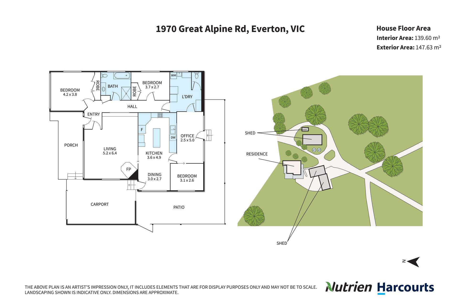1970 Great Alpine Road, Everton For Sale by Farmbuy.com - floorplan 1