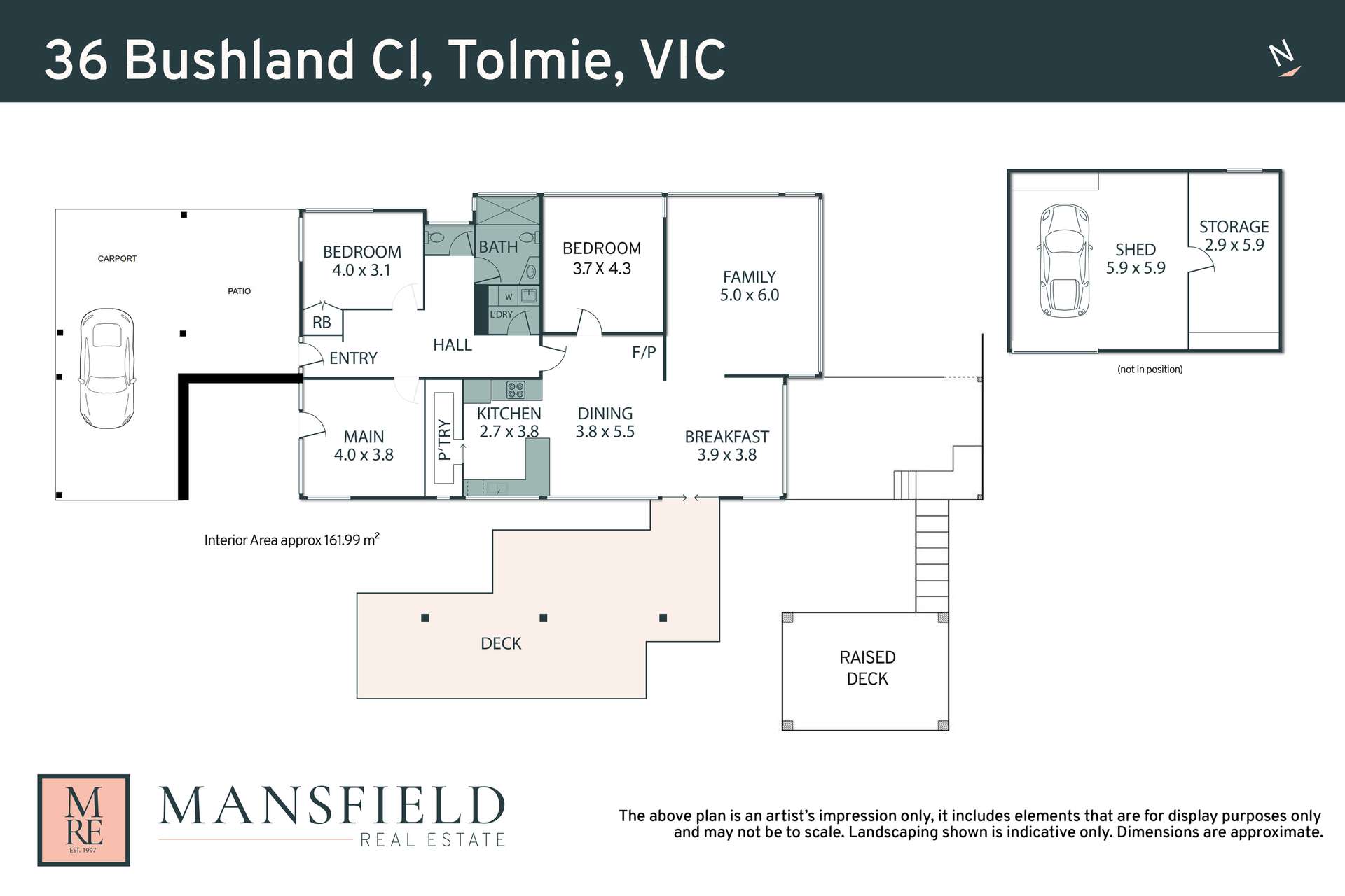 36 Bushland Close, Tolmie For Sale by Farmbuy.com - floorplan 1