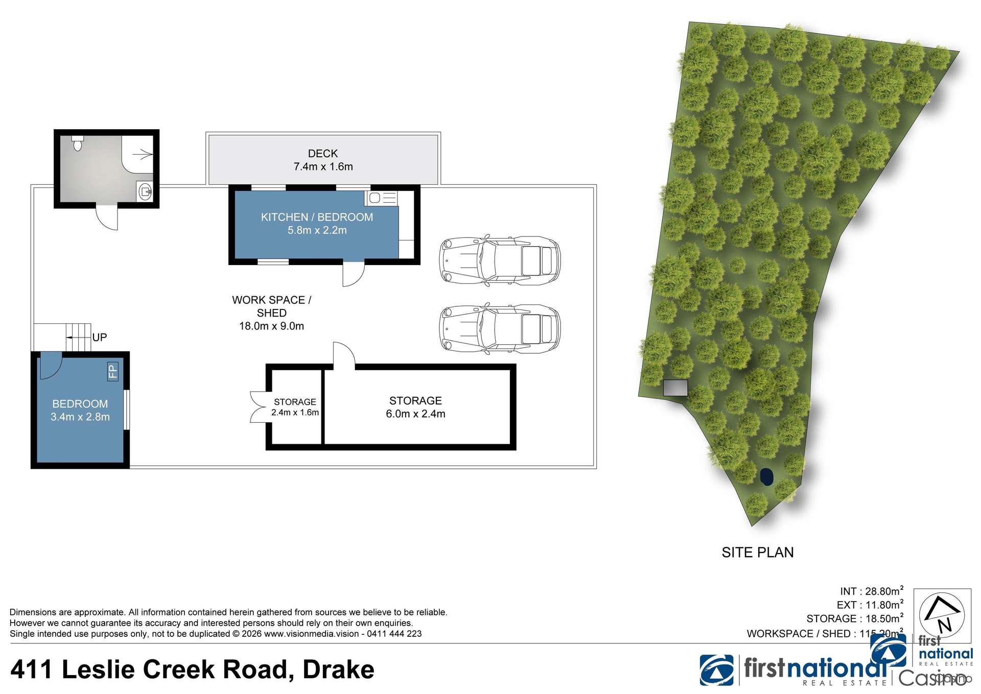 411 Leslie Creek Road, Drake For Sale by Farmbuy.com - floorplan 1