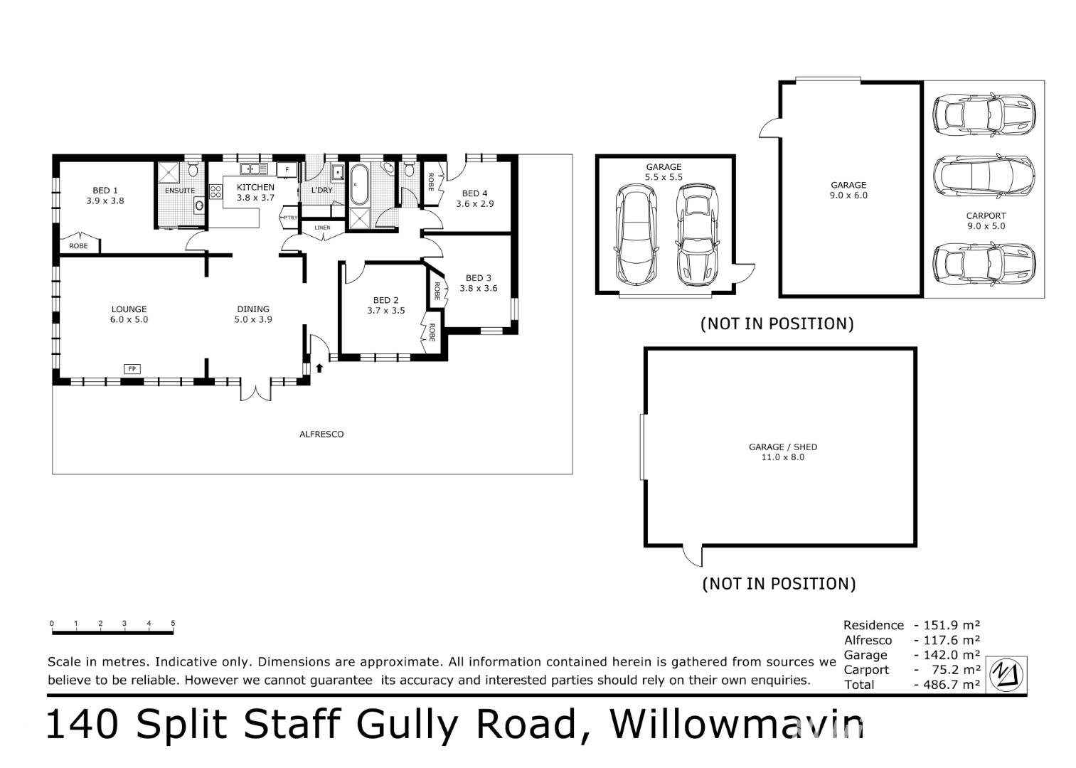 140 Split Staff Gully Road, Willowmavin For Sale by Farmbuy.com - floorplan 1