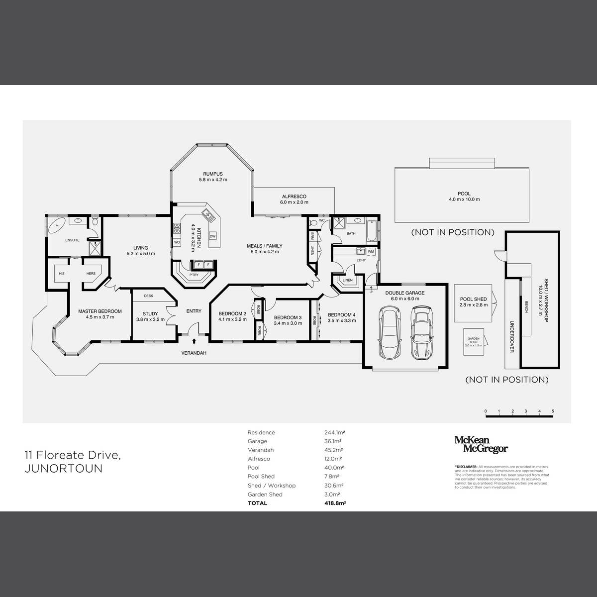 11 Floreate Drive, Junortoun Sold by Farmbuy.com - floorplan 1