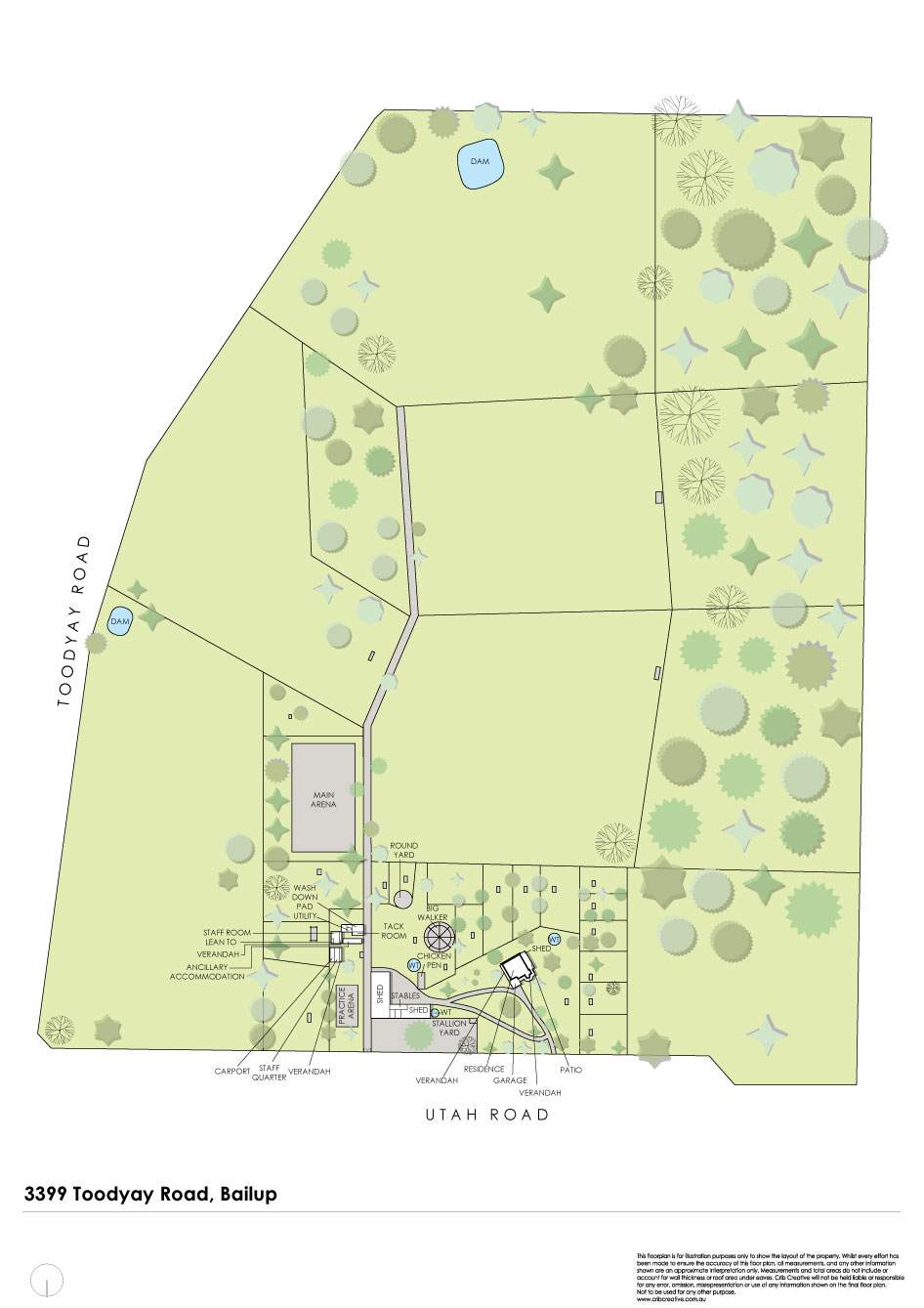 3399 Toodyay Road, Bailup For Sale by Farmbuy.com - floorplan 2