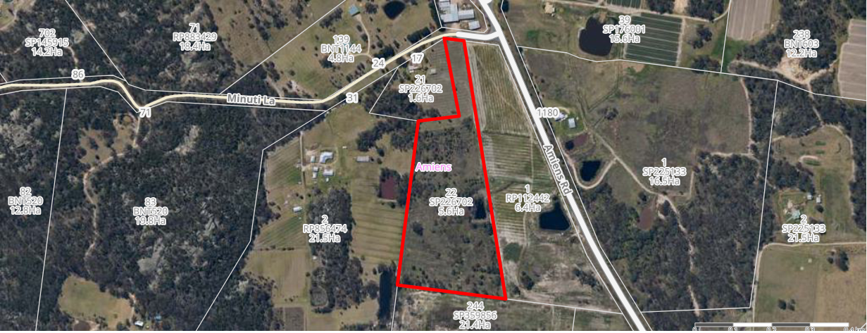 Lot 22 Minuti Lane, Amiens For Sale by Farmbuy.com - floorplan 1