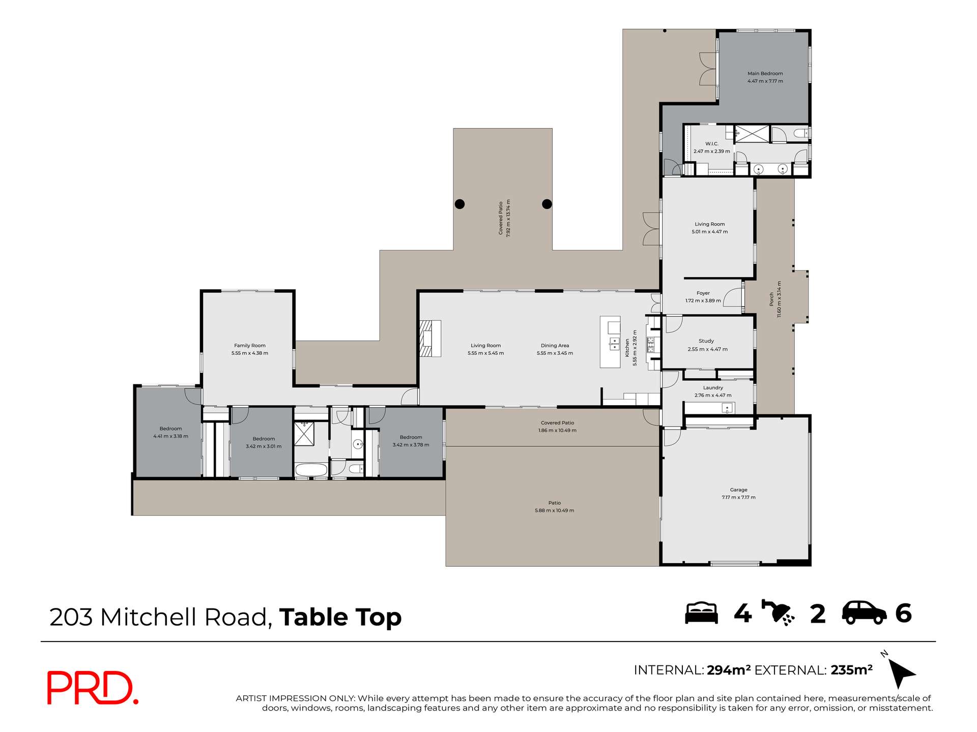 203 Mitchell Road, Table Top For Sale by Farmbuy.com - floorplan 1