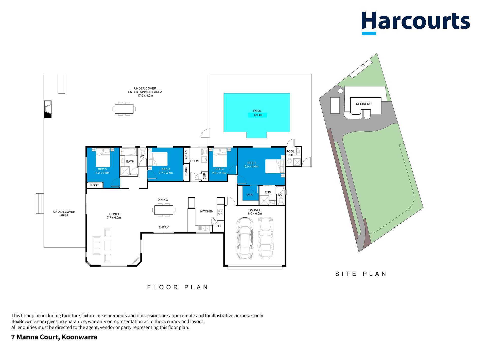 7 Manna Court, Koonwarra For Sale by Farmbuy.com - floorplan 1