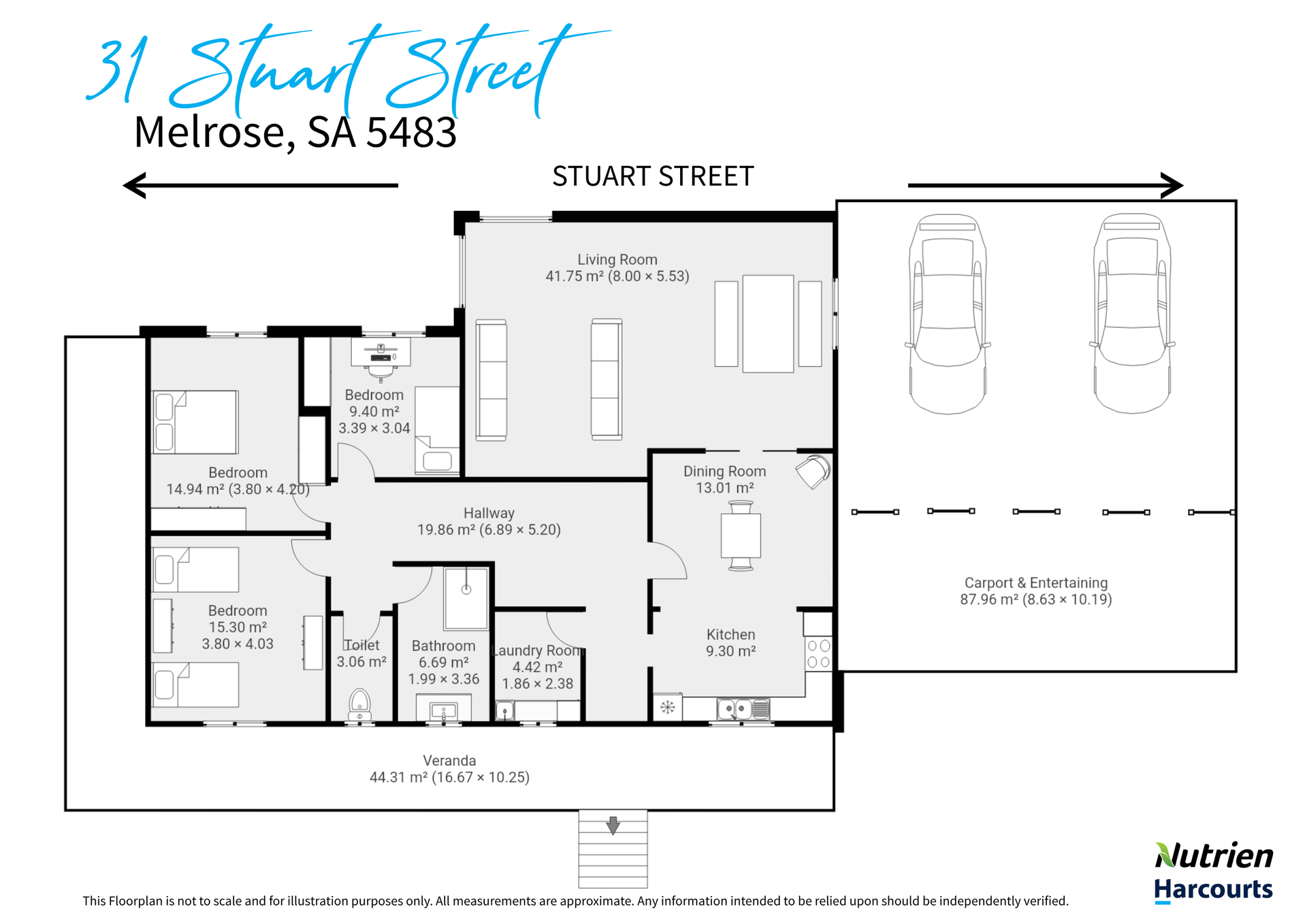 31 Stuart Street, Melrose For Sale by Farmbuy.com - floorplan 1