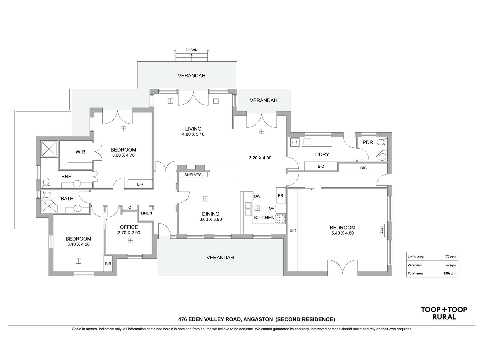 476 Eden Valley Road, Angaston For Sale by Farmbuy.com - floorplan 2