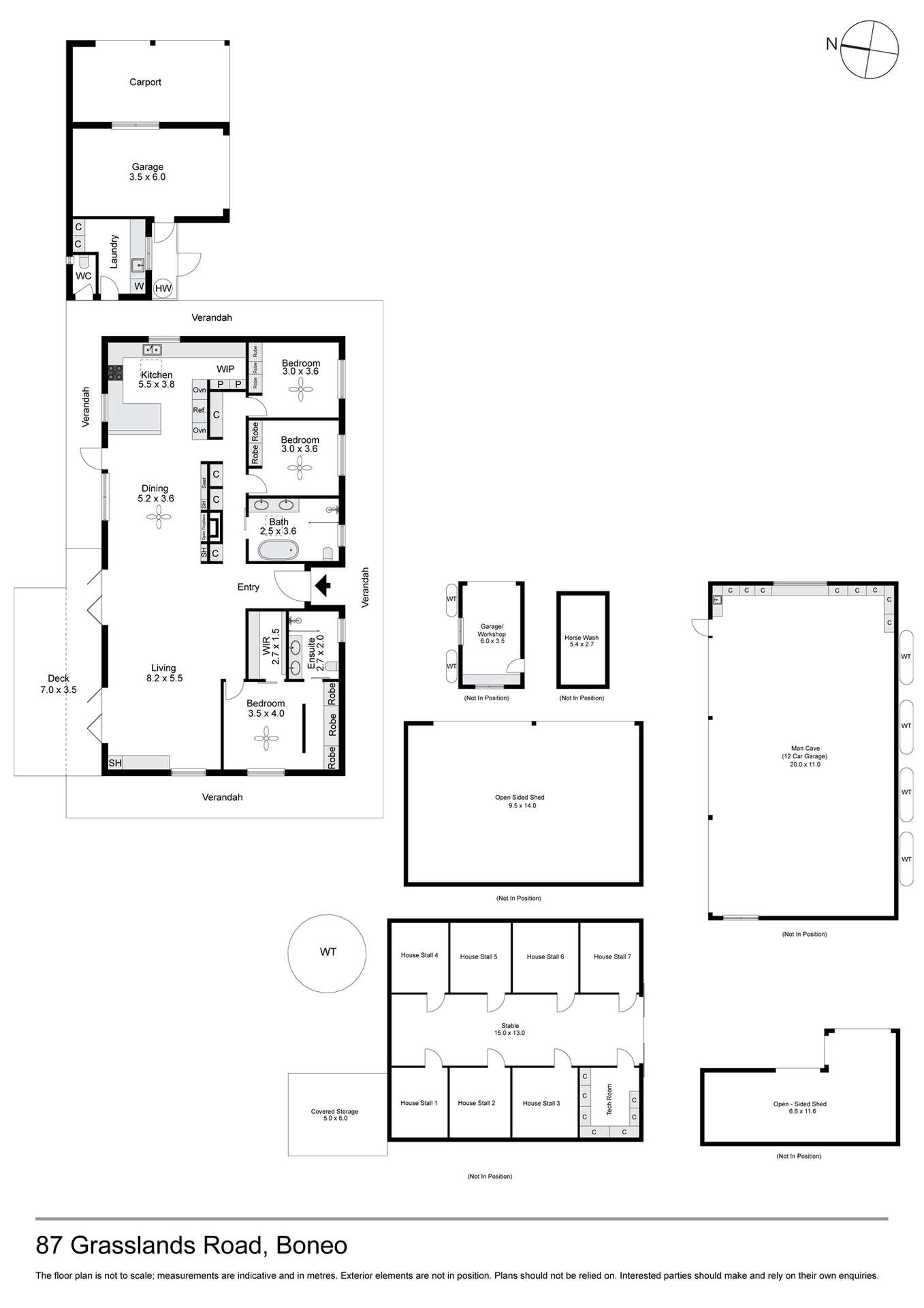 87 Grasslands Road, Boneo For Sale by Farmbuy.com - floorplan 1