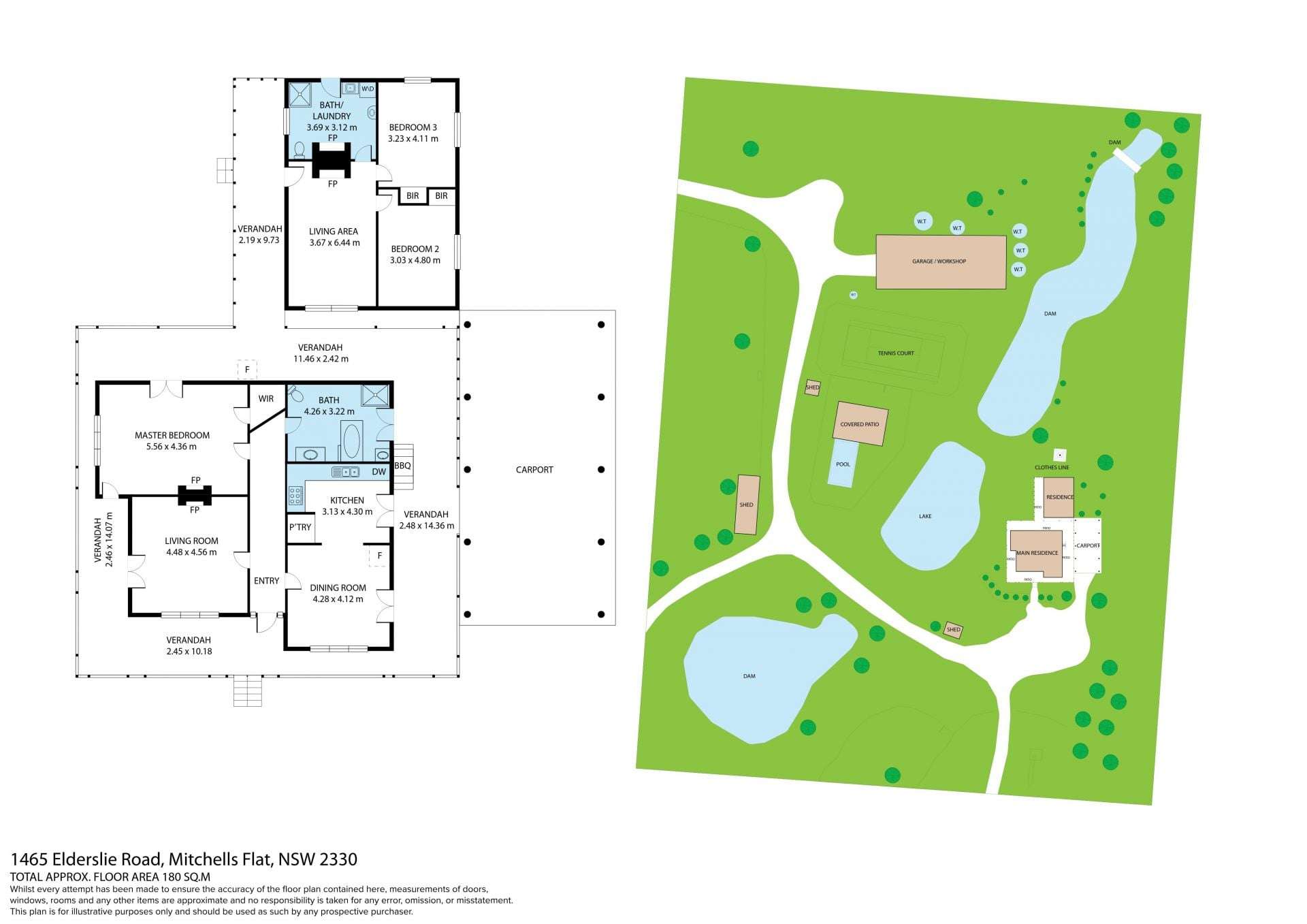 1465 Elderslie Road, Mitchells Flat For Sale by Farmbuy.com - floorplan 1