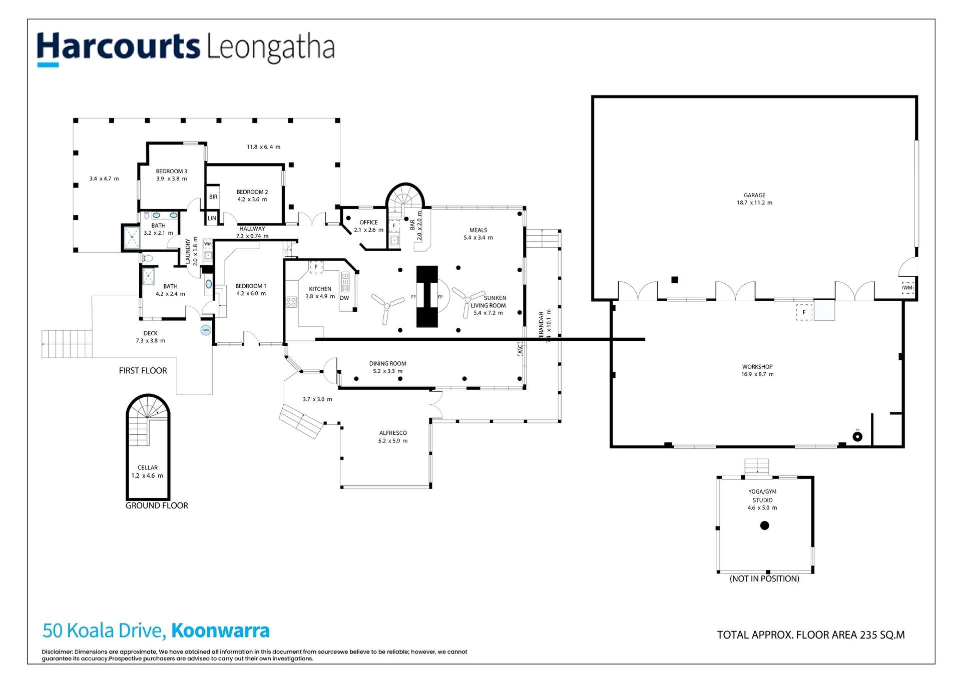 50 Koala Drive, Koonwarra For Sale by Farmbuy.com - floorplan 1