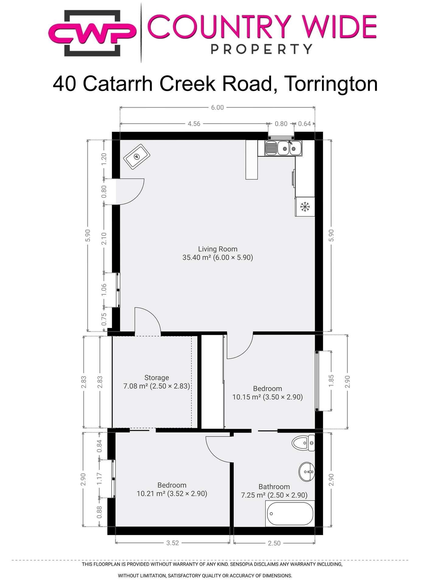 40 Catarrh Creek Road, Torrington For Sale by Farmbuy.com - floorplan 1