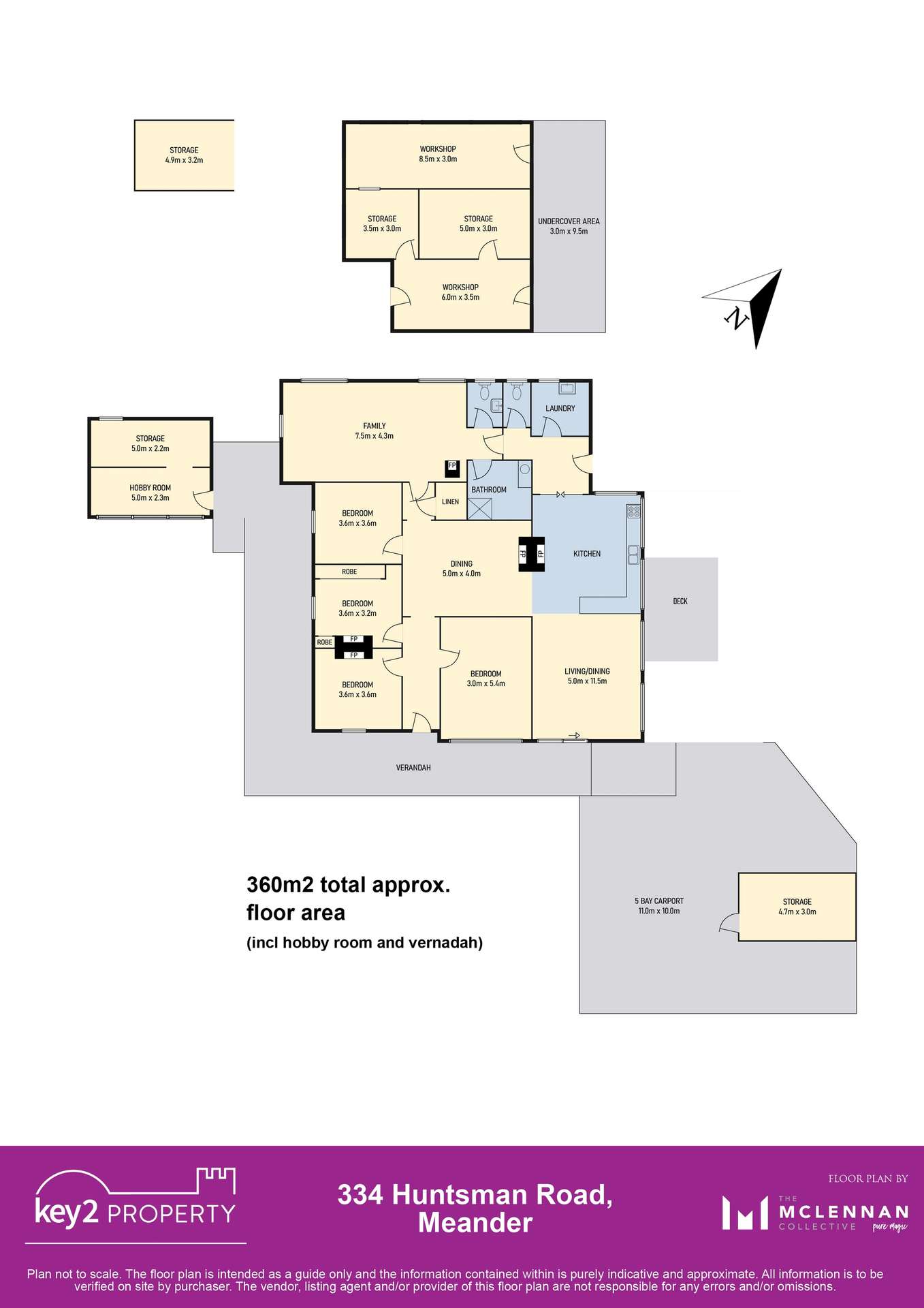 334 Huntsman Road, Meander For Sale by Farmbuy.com - floorplan 1