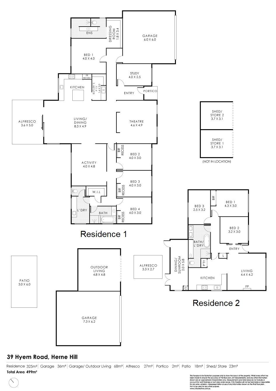 39 Hyem Road, Herne Hill For Sale by Farmbuy.com - floorplan 1