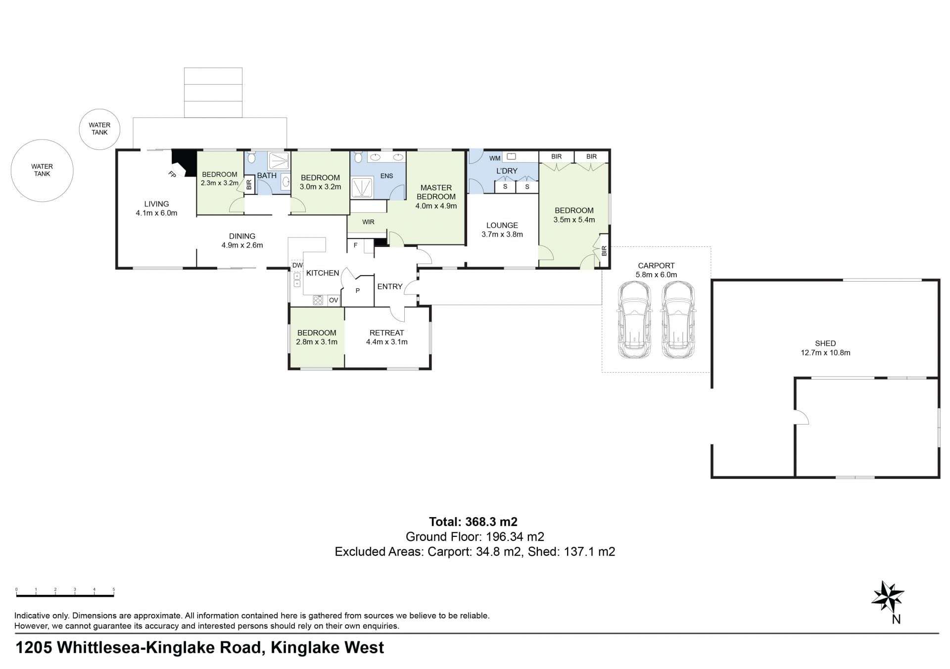 1205 Whittlesea Kinglake Road, Kinglake West For Sale by Farmbuy.com - floorplan 1