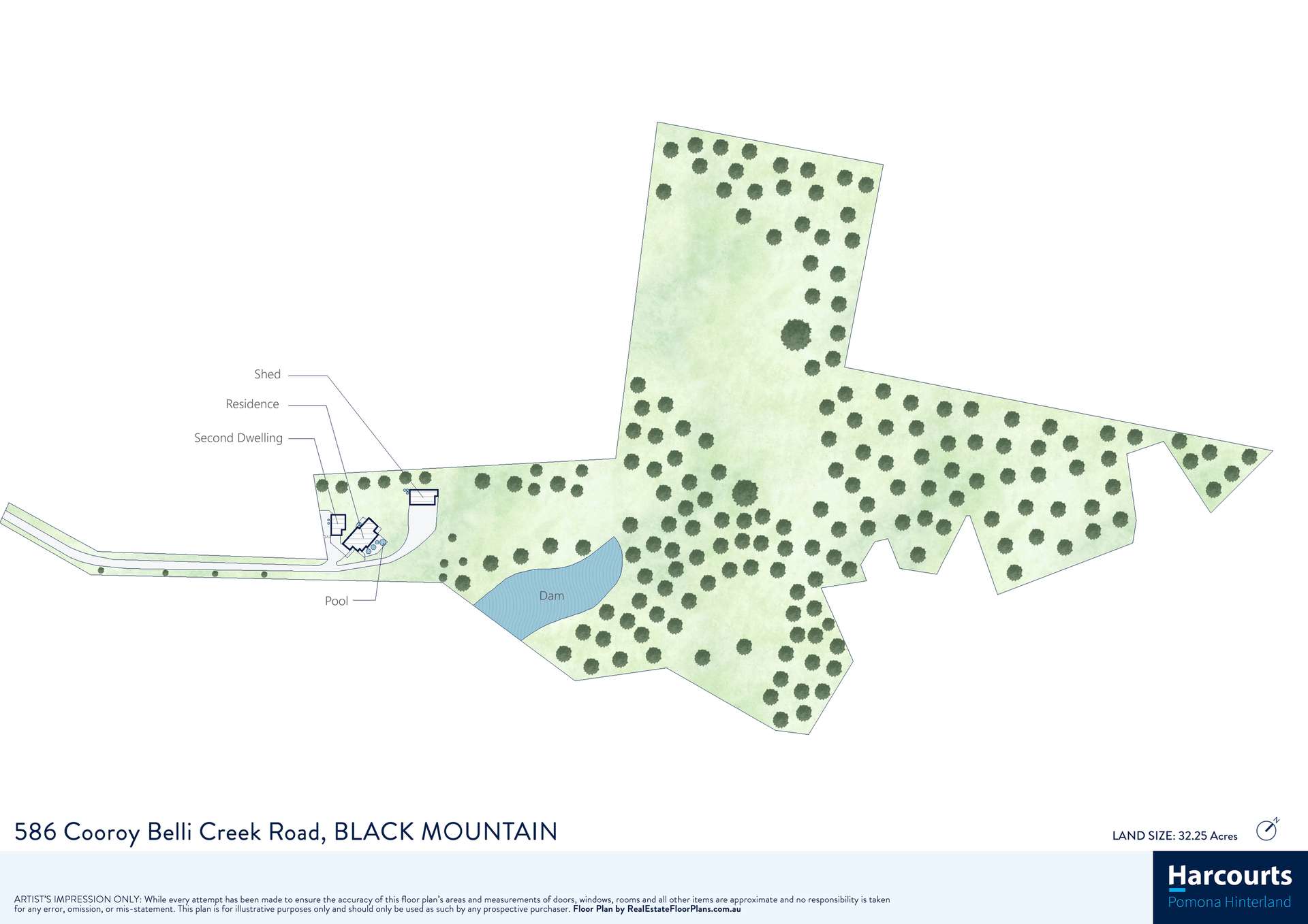 586 Cooroy Belli Creek Road, Black Mountain For Sale by Farmbuy.com - floorplan 2