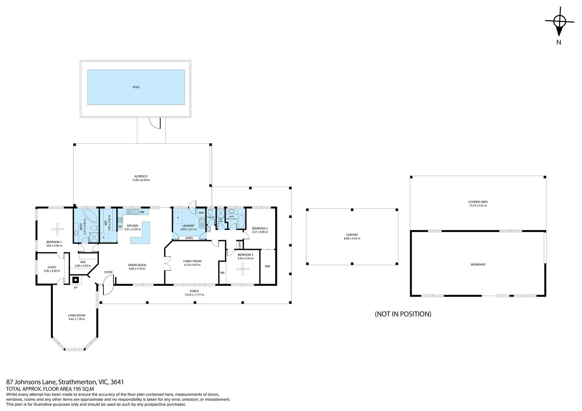 87 Johnsons Lane, Strathmerton For Sale by Farmbuy.com - floorplan 1