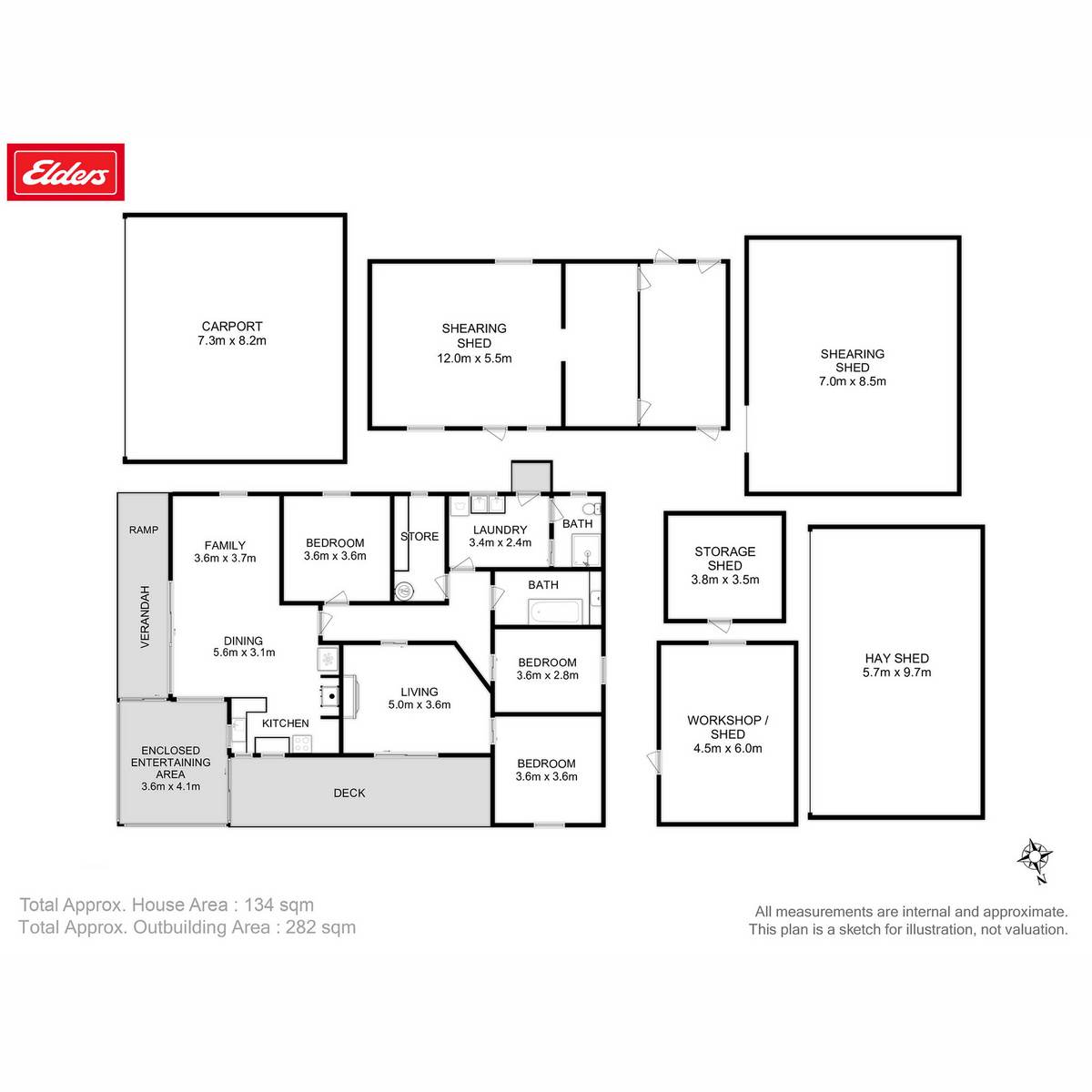 24 & 71 Enfield Lane, Campania For Sale by Farmbuy.com - floorplan 1
