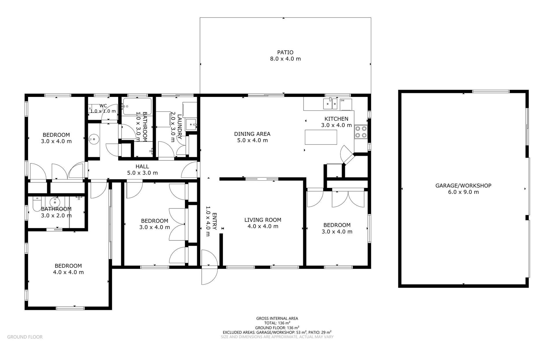 Lot 1 New England Highway, Cambooya For Sale by Farmbuy.com - floorplan 1