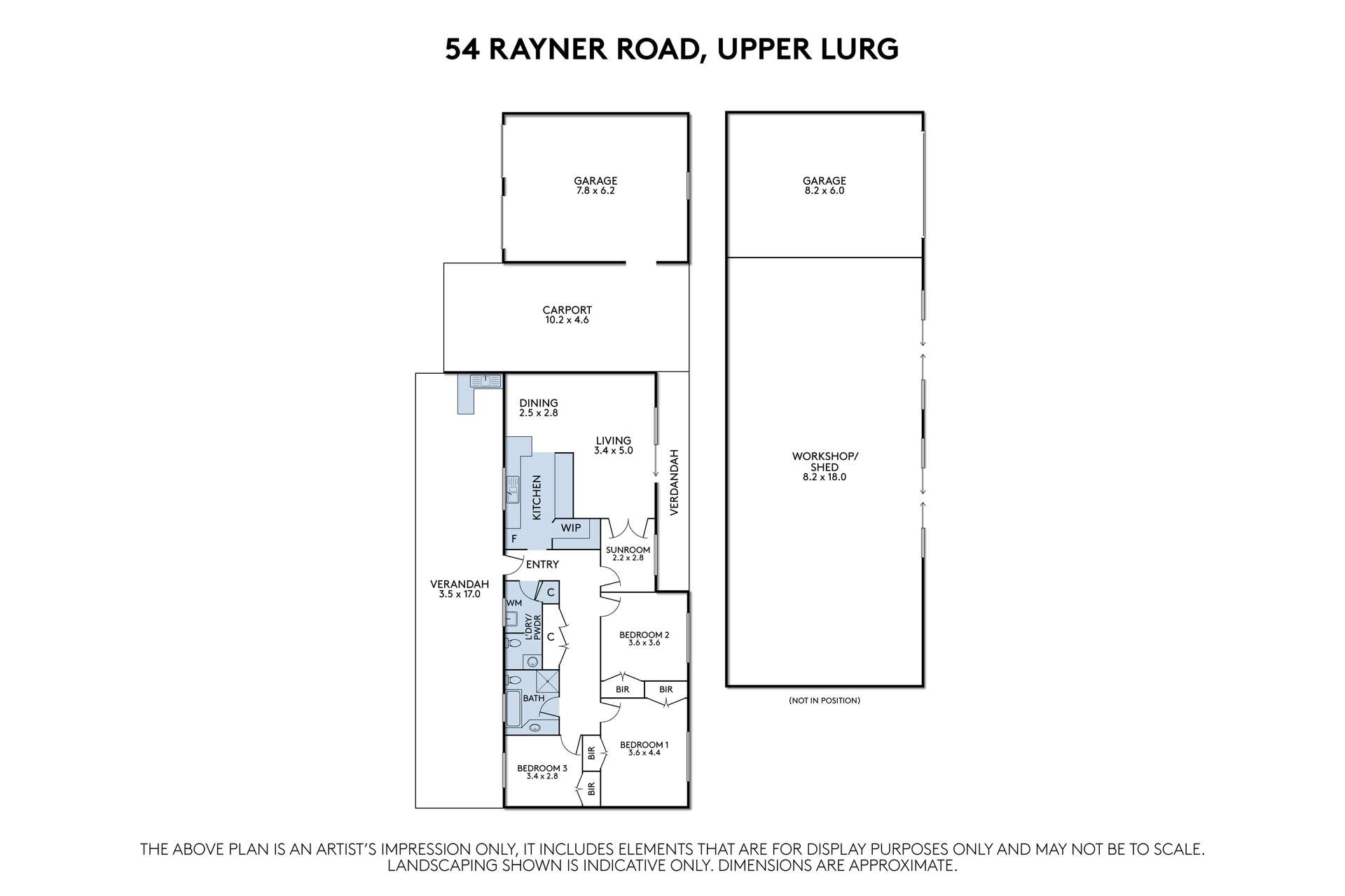54 Rayner Road, Upper Lurg For Sale by Farmbuy.com - floorplan 1