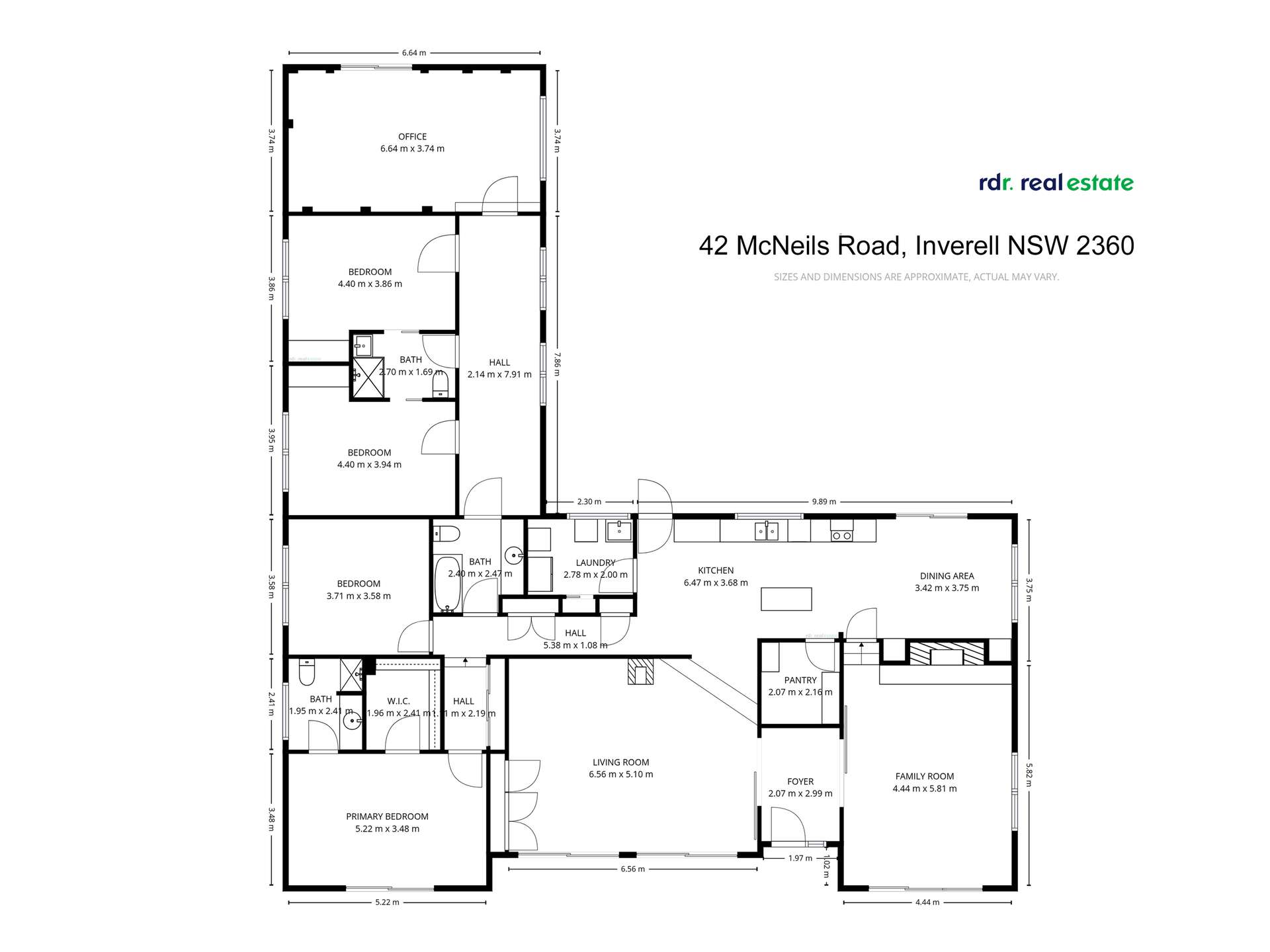 42 McNeils Road, Inverell For Sale by Farmbuy.com - floorplan 1