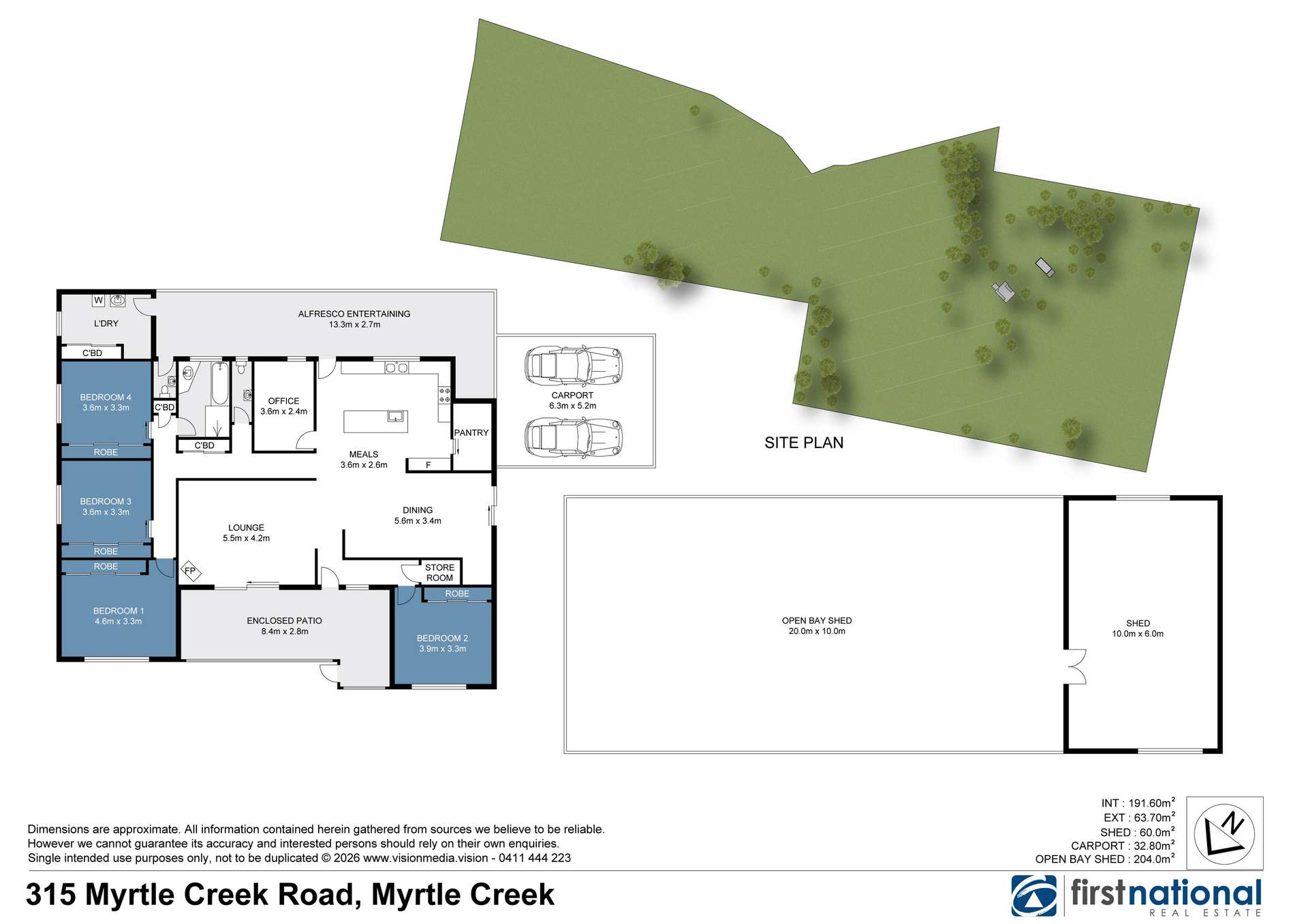 315 Myrtle Creek Road, MYRTLE CREEK Via, Casino For Sale by Farmbuy.com - floorplan 1