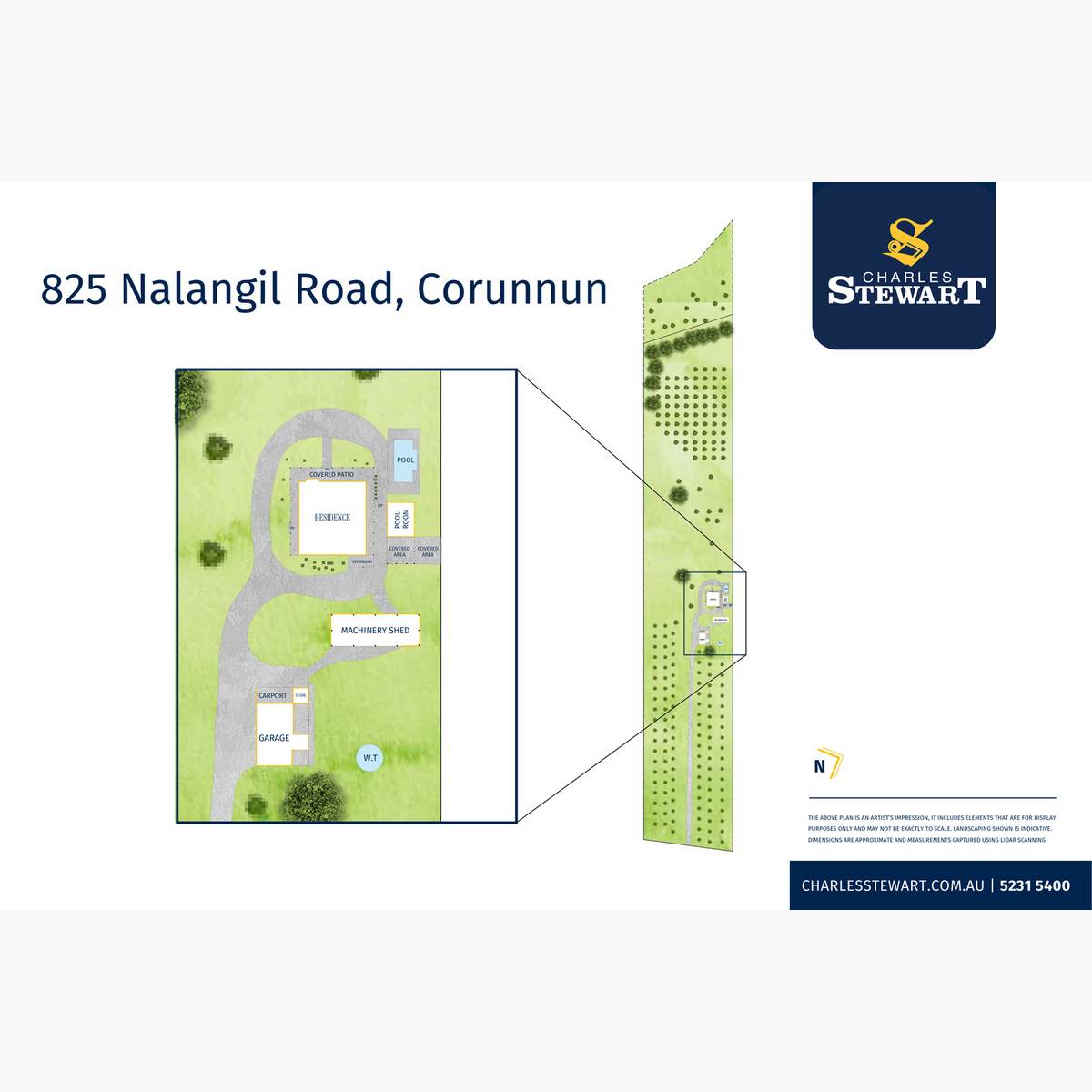 815 & 825 Nalangil Road, Corunnun For Sale by Farmbuy.com - floorplan 2