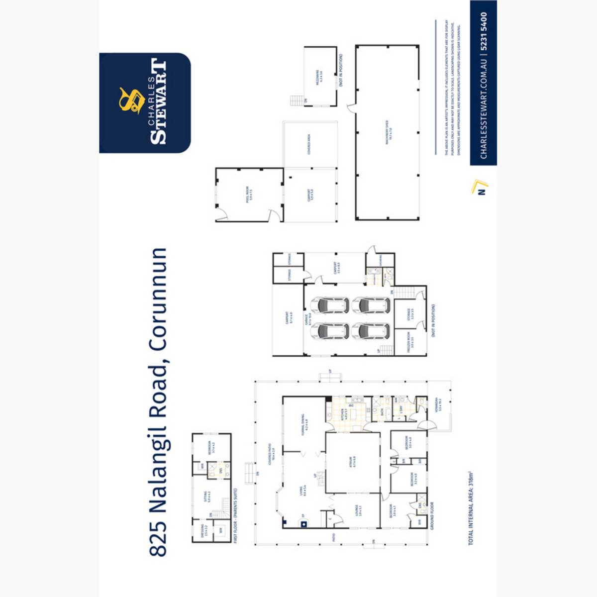 815 & 825 Nalangil Road, Corunnun For Sale by Farmbuy.com - floorplan 1