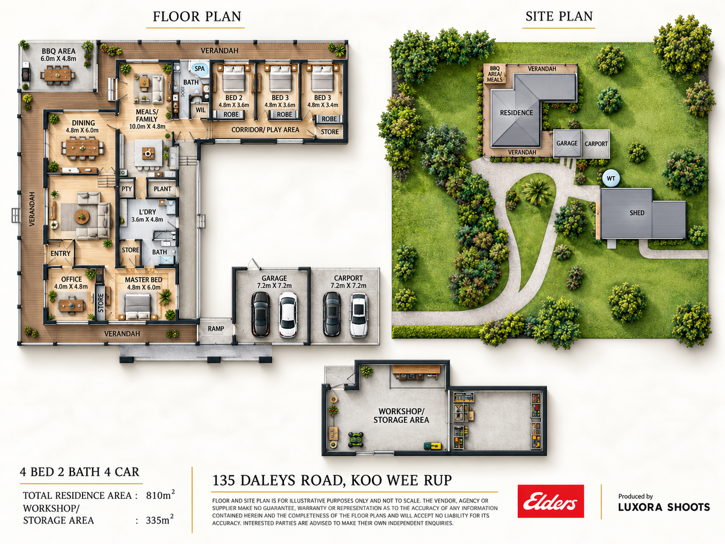 135 Daleys Road, Koo Wee Rup North For Sale by Farmbuy.com - floorplan 1