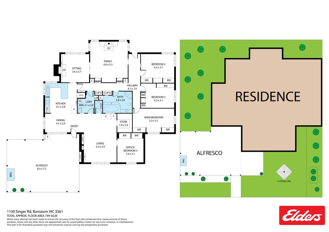 1130 Singer Road, Bamawm For Sale by Farmbuy.com - floorplan 1