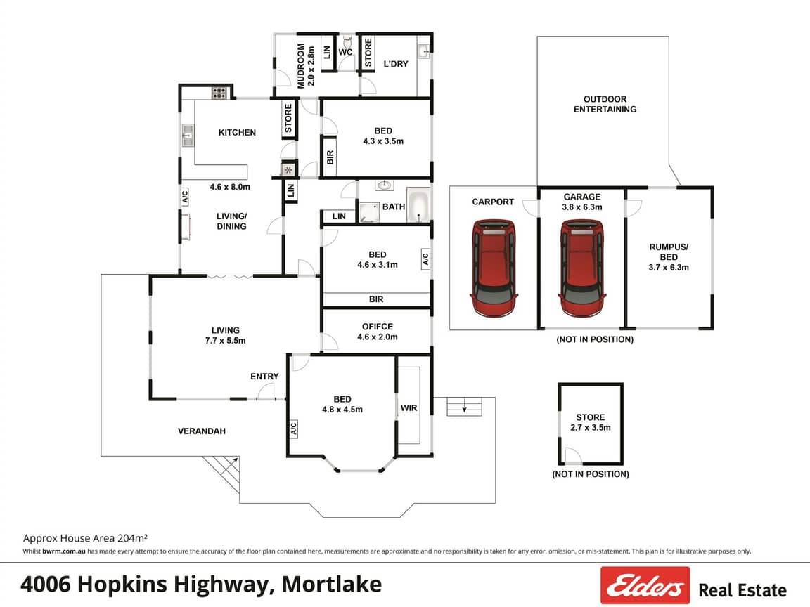 4006 Hopkins Highway, Mortlake For Sale by Farmbuy.com - floorplan 1