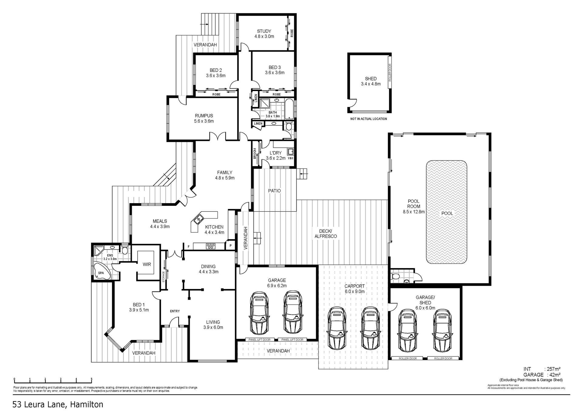 53 Leura Lane, Hamilton For Sale by Farmbuy.com - floorplan 1
