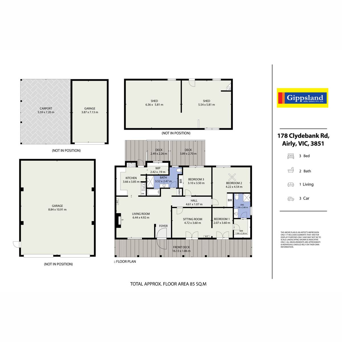 178 Clydebank Road, Airly For Sale by Farmbuy.com - floorplan 1