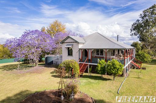 Farm For Sale - QLD - Glan Devon - 4615 - Character-Filled Queenslander with Scenic Views 